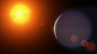 The atmosphere of exoplanet HD 189733b streams away at speeds of 300,000 mph, according to observations from NASA's Hubble Space Telescope.