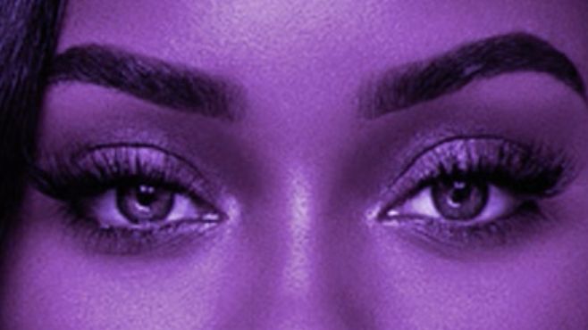 Ai artist Xania Monet eyes close-up