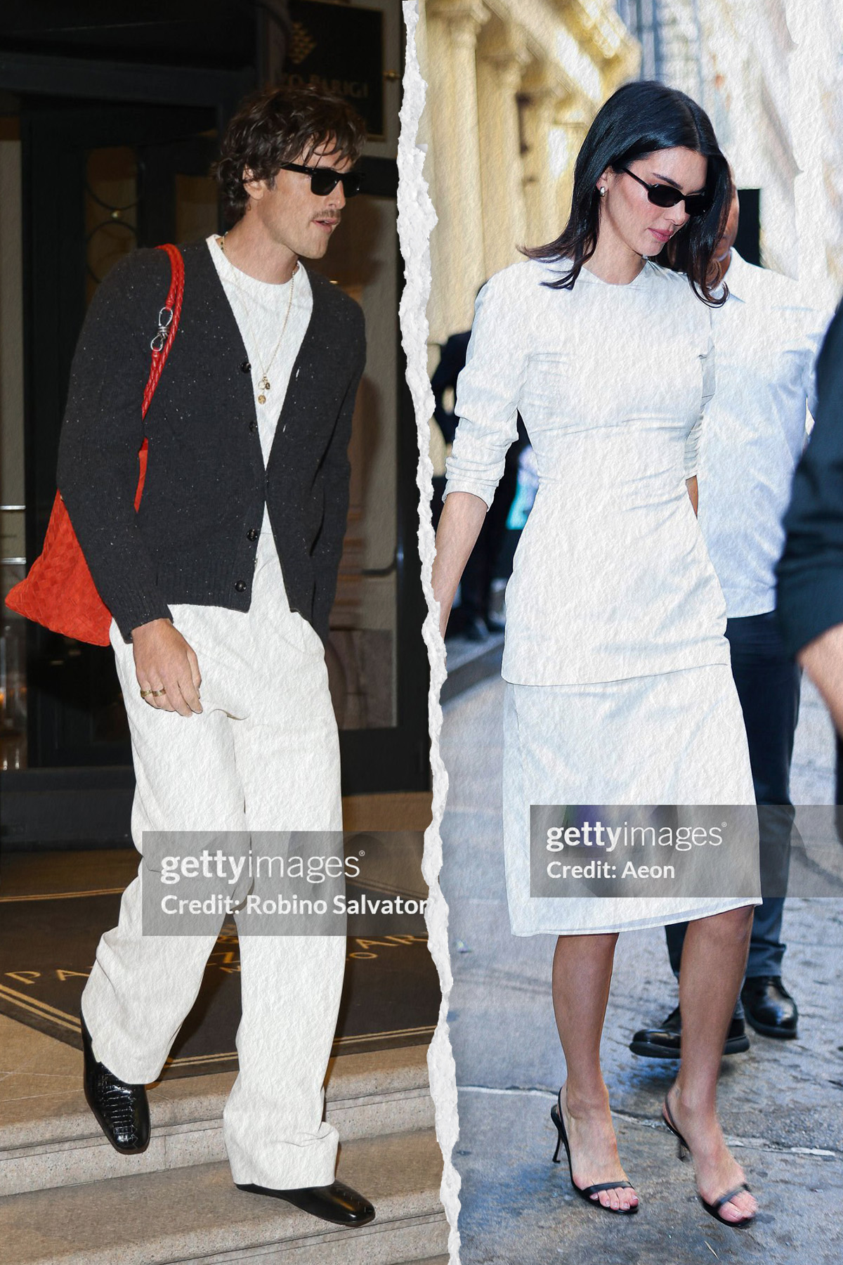 An image of Jacob Elordi dressing like Kendall Jenner