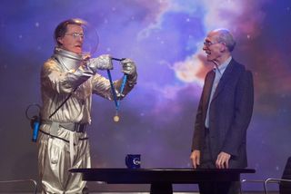 Stephen Colbert Presents Ed Stone with NASA Medal