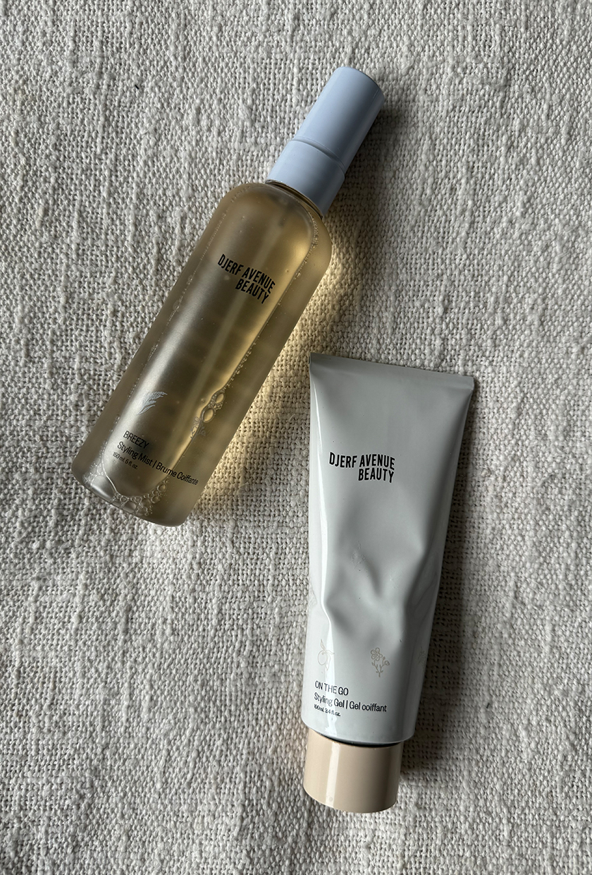 Djerf Avenue hair review: the breezy styling mist and on the go styling gel