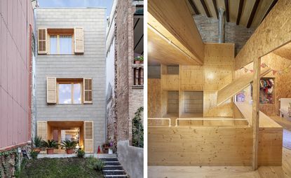 Josep Ferrando's modern interior design is in line with the house's contemporary rear façade 