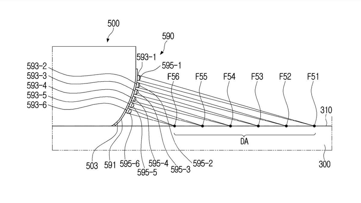 Patent showing how a smartwatch projector would work