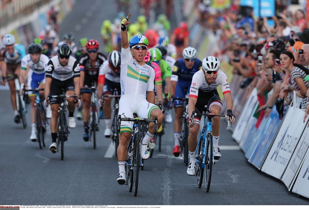 Caleb Ewan (Orica-GreenEdge) wins the 2016 Down Under Classic