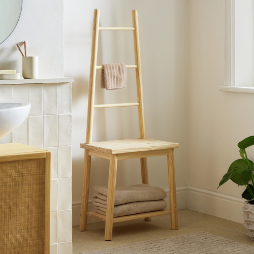 Habitat Akio Towel Stool - Natural
