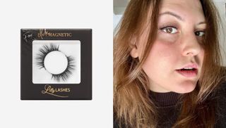 Sophia Vilensky using the Lilly Lashes Click Magnetic Natural Volume + Medium Length Lashes