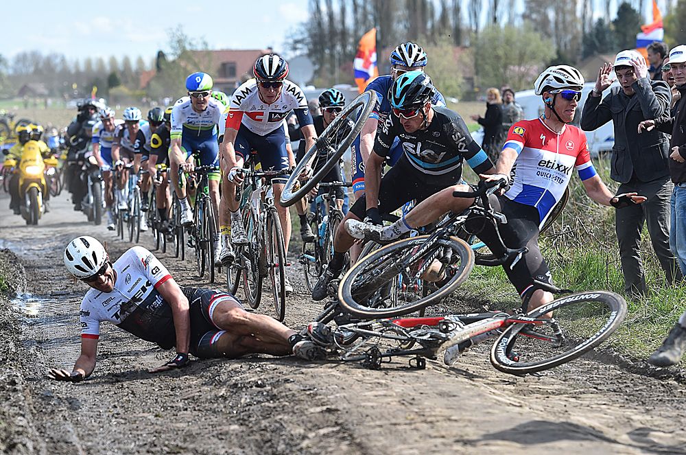 Fabian Cancellara's crash in 2016 ended any hopes of a fourth Paris-Roubaix victory