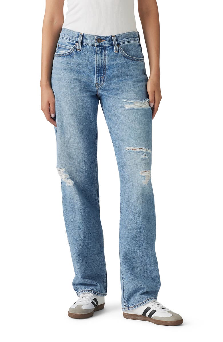 '94 Ripped Mid Rise Baggy Wide Leg Jeans
