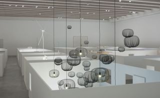Featured in the 'Processes' section is the 'Farming-net' lamp for Carpenters Workshop Gallery, Paris, 2012. The piece was sculpted by heat-forming, agricultural ne