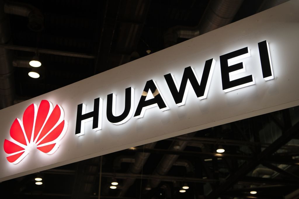 Huawei sign.