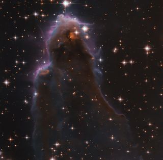 The Hubble Space Telescope, which celebrated its 30th year of exploration and discovery earlier this year, snapped this image of the star-forming nursery formerly known as J025157.5+600606. This special type of stellar nursery is what's known as a "Free-floating Evaporating Gaseous Globules" or frEGGs.