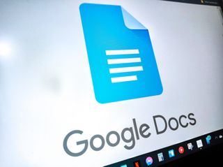 Google Docs on a laptop screen