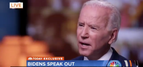 Joe Biden on the TODAY show.