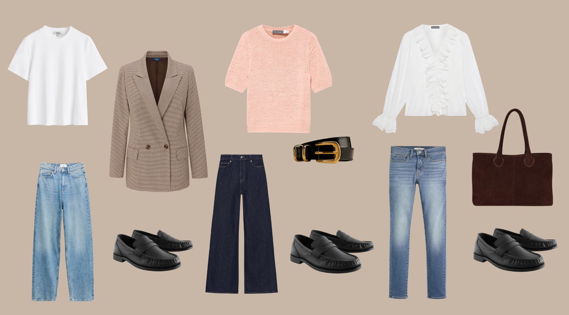 Image of loafers with jeans