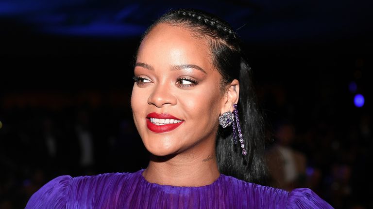 Rihanna attends the 51st NAACP Image Awards, February 2020
