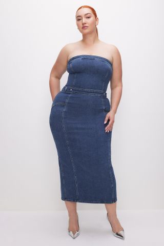 Fit for Success Tube Midi Dress | Indigo594