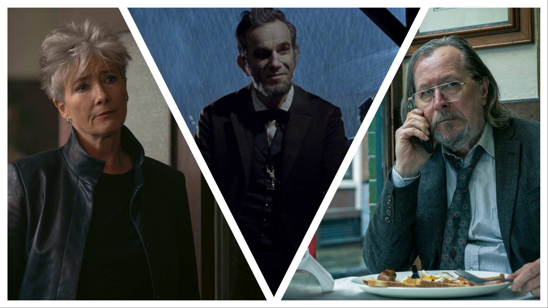 Emma Thompson, Daniel Day-Lewis and Gary Oldman 