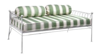 Palm Springs white metal day bed sofa
