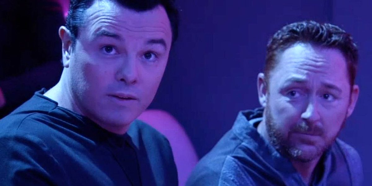 The Orville club scene Captain Ed Mercer Lieutenant Gordon Malloy Fox