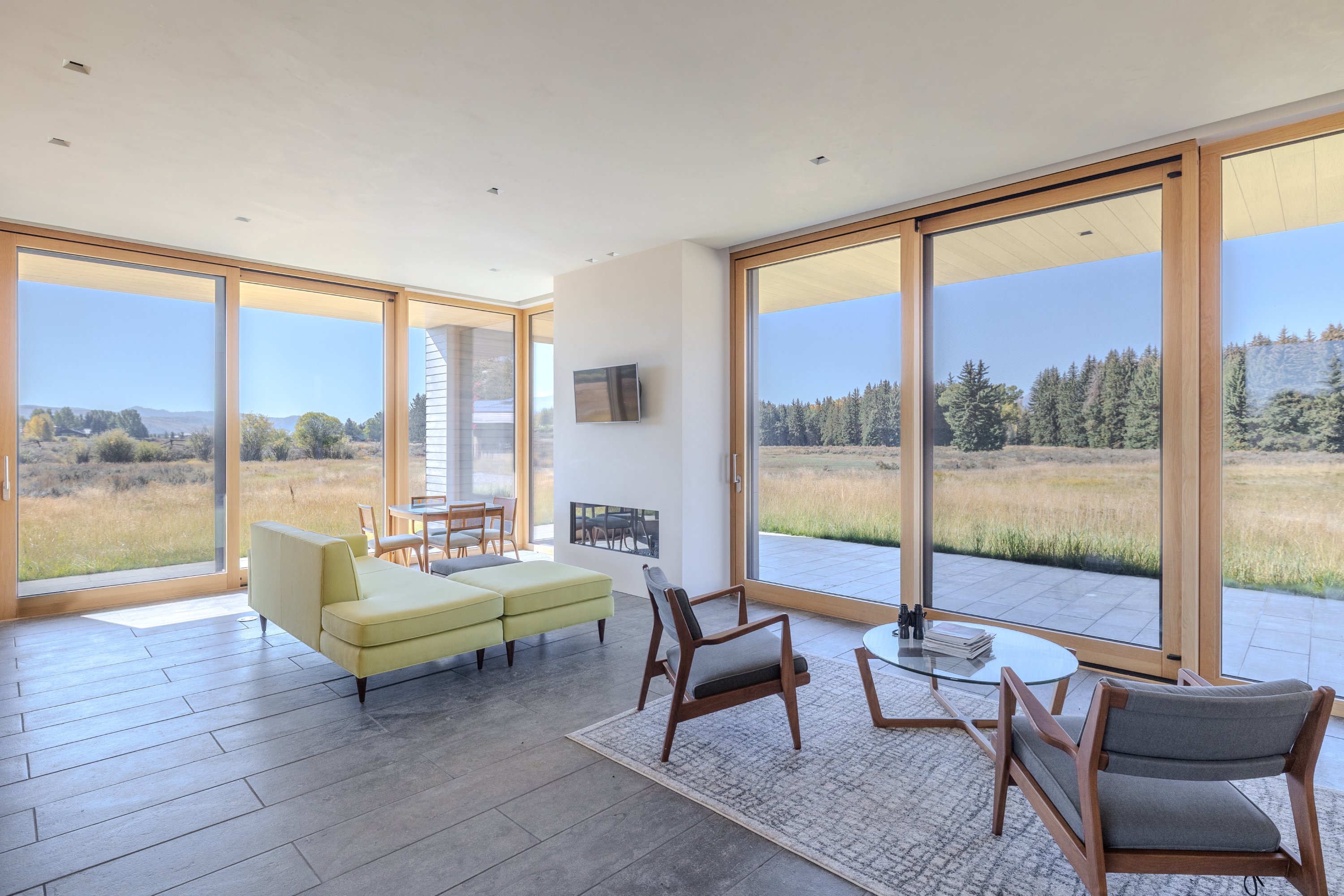 Interior views of the Wapiti Retreat