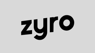 Zyro logo on grey background