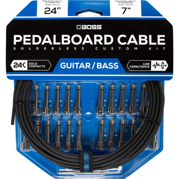 A Boss BCK-24 Solderless Pedalboard Cable Kit