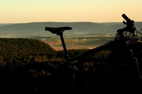 Riders are treated to "Bells Majestic View" as they make their way up the first climb of the day.