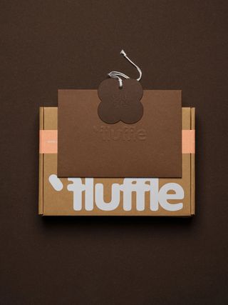 Fluffle logo design and branding