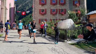 Jim Walmsley at Trient during the Ultra-Trail du Mont Blanc