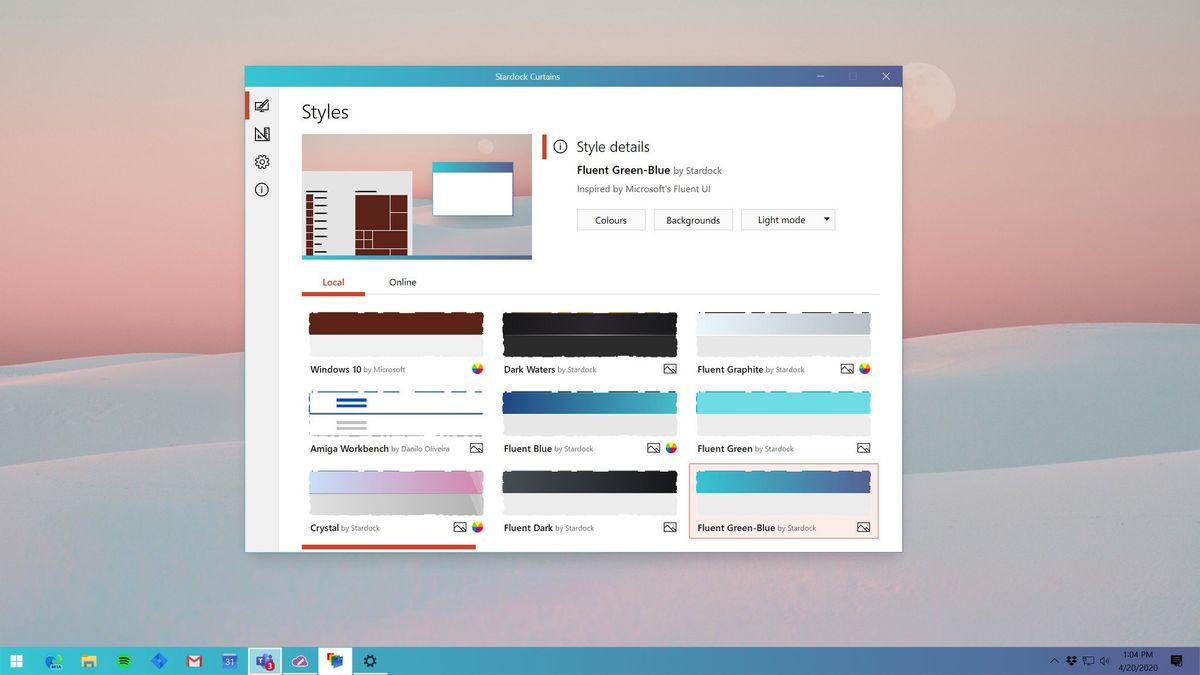 Curtains UI Style