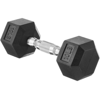 Amazon Basics Rubber Encased Hex Dumbbell 15lb: was $19.99, now $15.38 at Amazon
