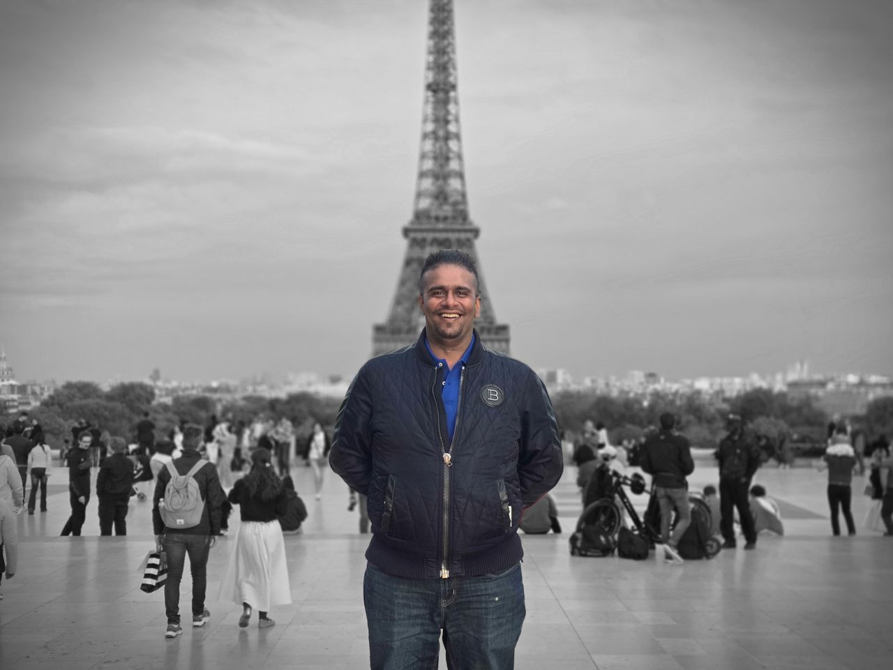 Color point Portrait mode photo captured on the Galaxy S25 Edge