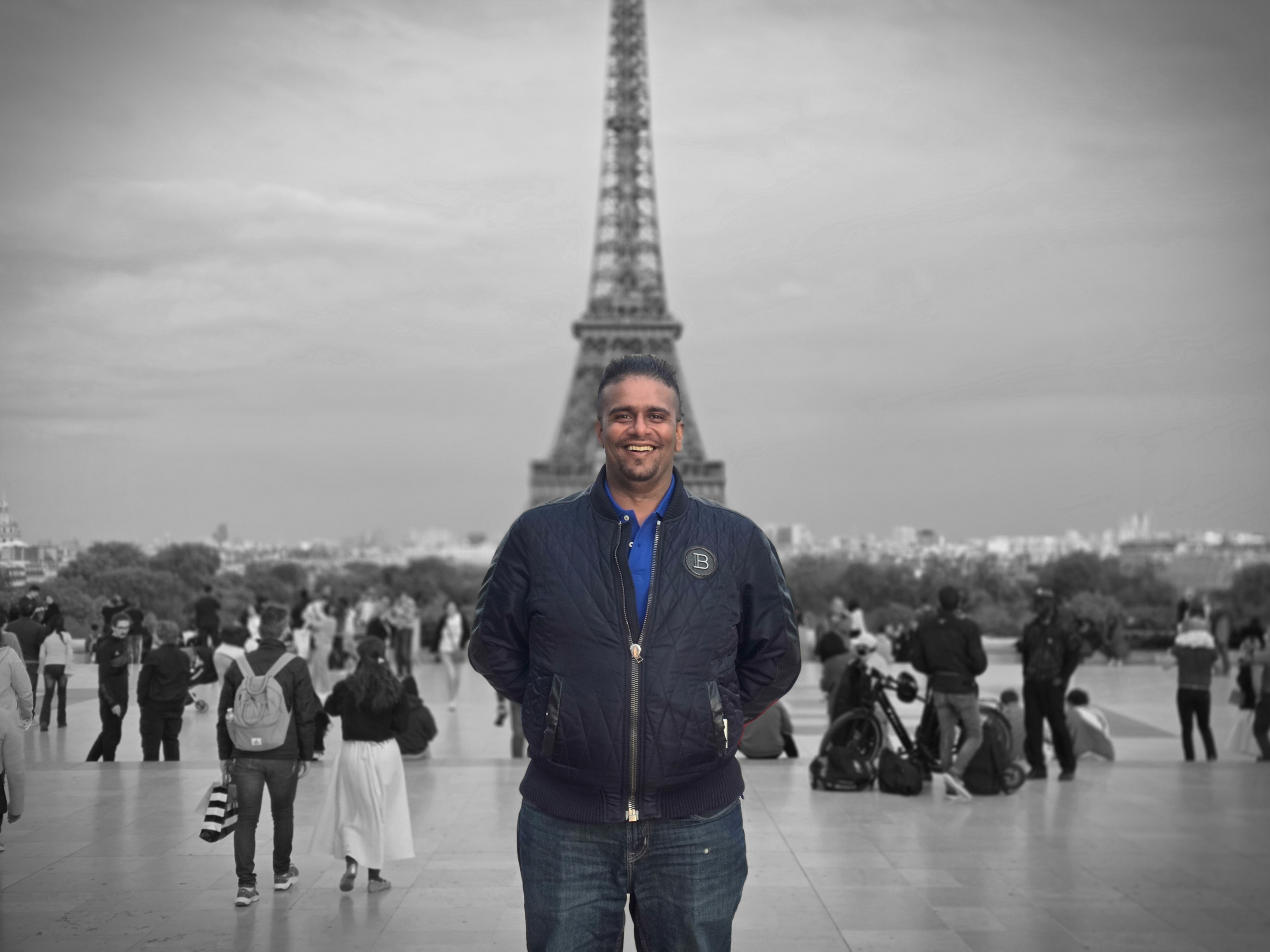 Color point Portrait mode photo captured on the Galaxy S25 Edge