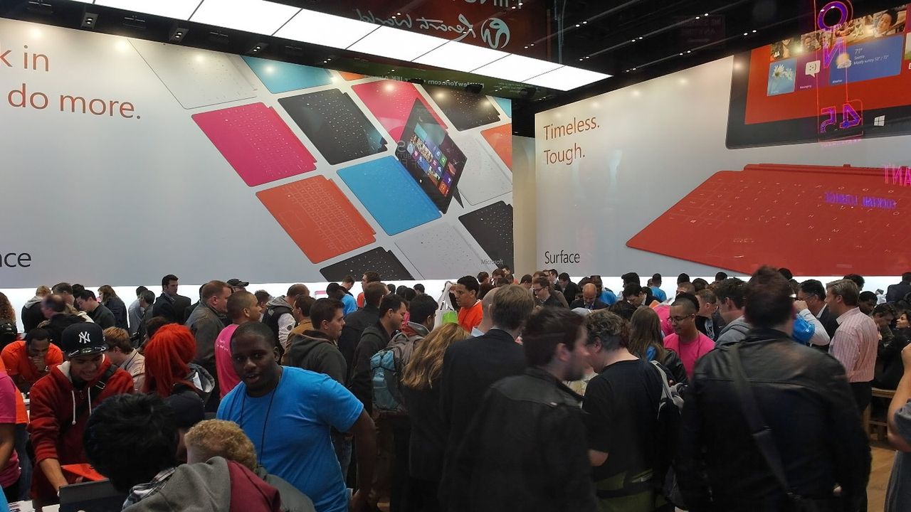 The NYC launch of Microsoft Surface and Windows 8