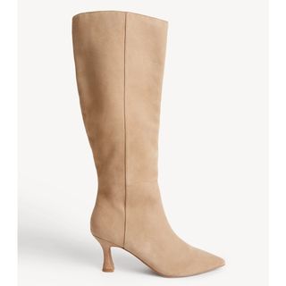 Marks & Spencer Autograph Suede Kitten Heel Pointed Boots