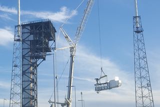 Boeing's CST-100 Starliner crew access arm installed