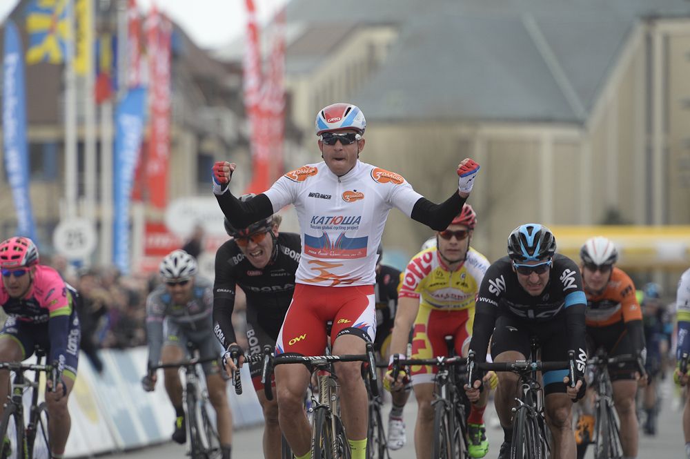 Alexander Kristoff wins his second consecutive stage at Driedaagse De Panne.