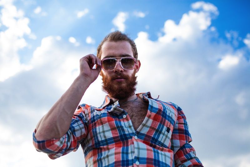 man in sunglasses with beard