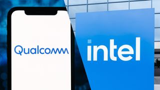 Qualcomm and Intel logos