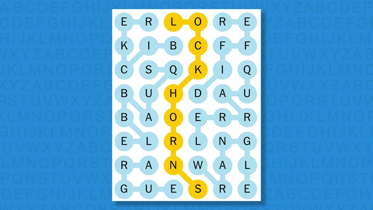 नीलो पृष्ठभूमिमा खेल ७८४ को लागि NYT Strands जवाफहरू