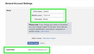 how to make yourself anonymous on Facebook - change name