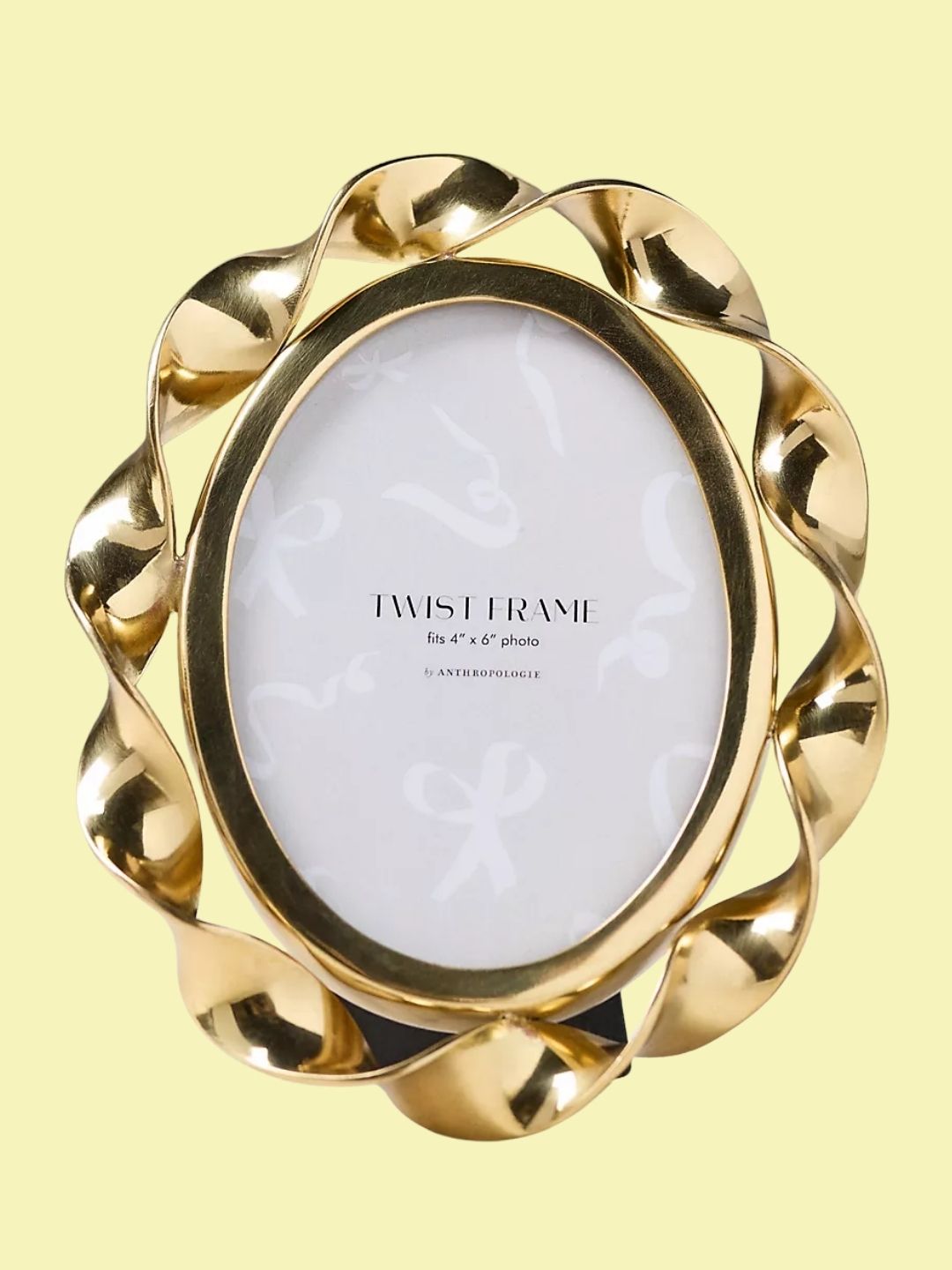 Anthropologie, Gold Twist Frame