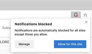 Microsoft Edge block notifications