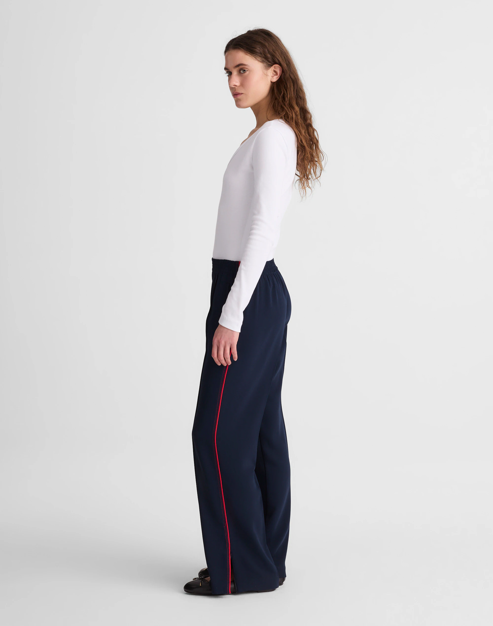 Pull-On Bootcut Track Pant