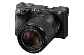 The new lens mounted on the Sony a6500 mirrorless camera