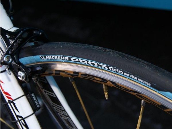 &hellip;but it did run Michelin's stickier Pro3 Grip rubber.