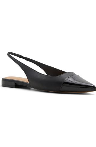 Fleure Slingback Pointed Cap Toe Flat