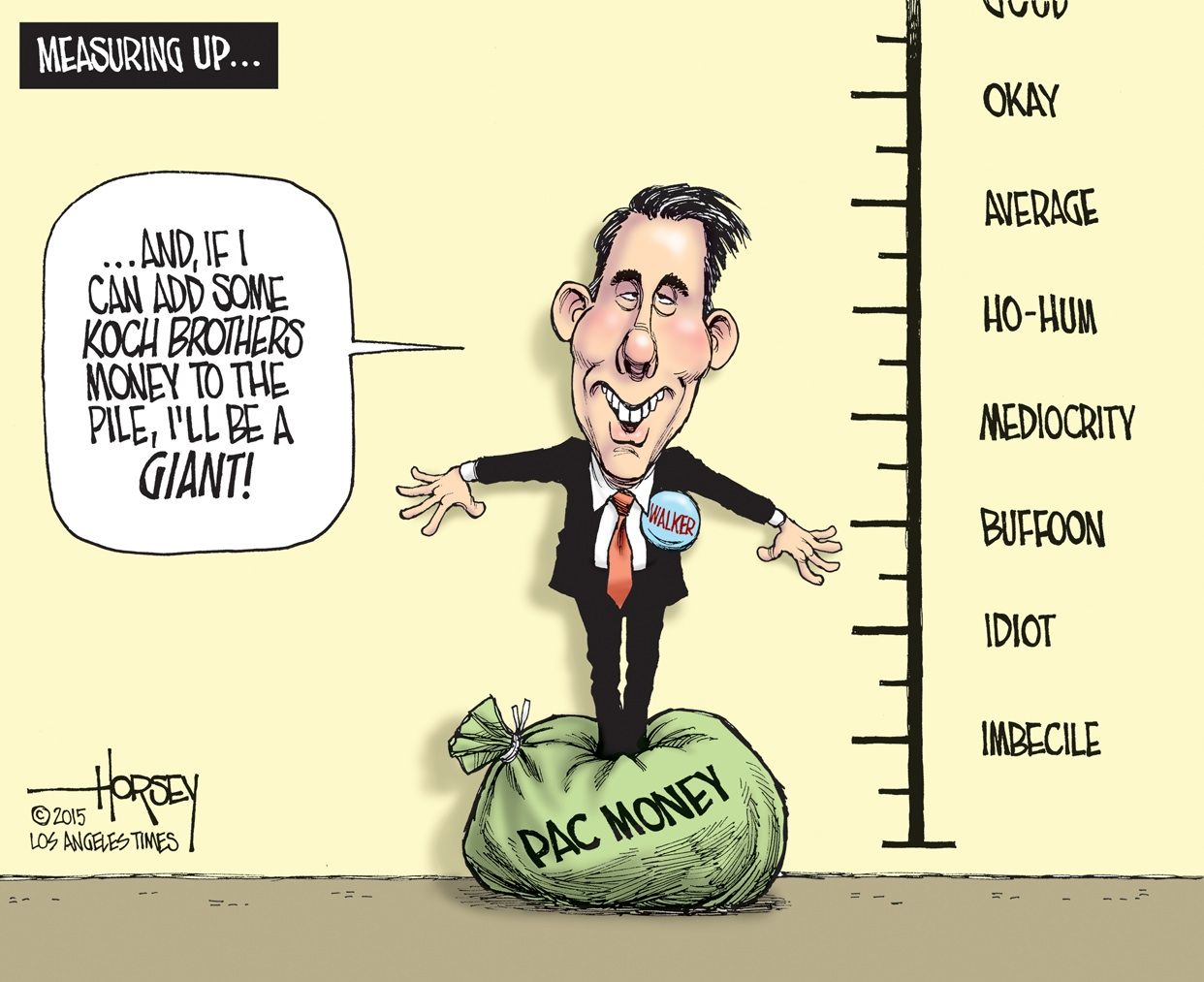 Political cartoon U.S Scott Walker 2016