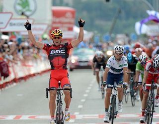 Philippe Gilbert (BMC) wins stage 19 of the Vuelta a Espana