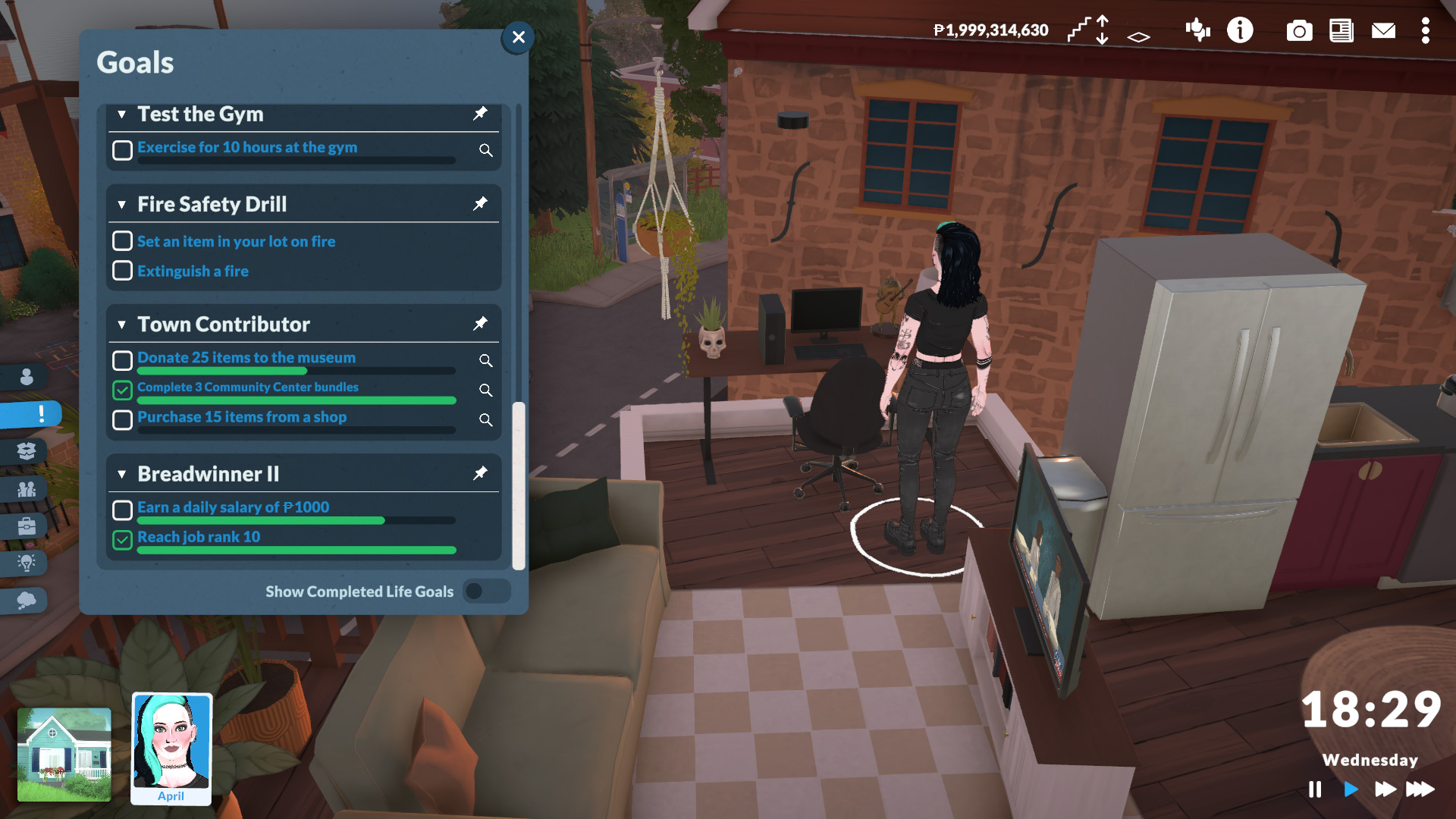 How to upgrade personalities in Paralives using life goals